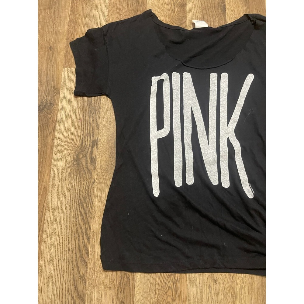 PINK Victoria's Secret Shirts, Womens Size XS, Black White, PINK, Front Side Tie - Picture 3 of 9